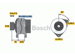 BOSCH 0 986 044 430 kintamosios srovės generatorius 
 Elektros įranga -> Kint. sr. generatorius/dalys -> Kintamosios srovės generatorius
24436553, 6204107, 6204148, 9201039