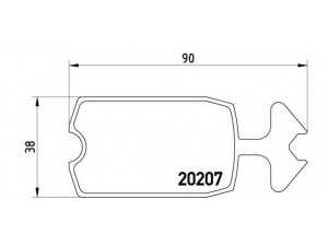 BREMBO P 61 002 stabdžių trinkelių rinkinys, diskinis stabdys 
 Techninės priežiūros dalys -> Papildomas remontas
5434279, 75516219, 75516220, 95551761