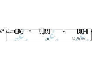 APEC braking HOS3819 stabdžių žarnelė 
 Stabdžių sistema -> Stabdžių žarnelės
96404803, 96549725, 96404803, 96549725