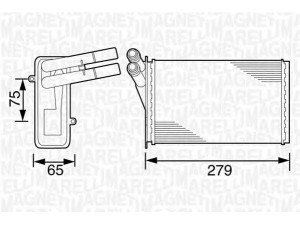 MAGNETI MARELLI 350218220000 šilumokaitis, salono šildymas 
 Šildymas / vėdinimas -> Šilumokaitis
893819030A, 893819030B, 893819031A