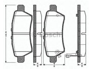 BOSCH 0 986 TB2 969 stabdžių trinkelių rinkinys, diskinis stabdys 
 Techninės priežiūros dalys -> Papildomas remontas
44060 EA090, 44060 EB325