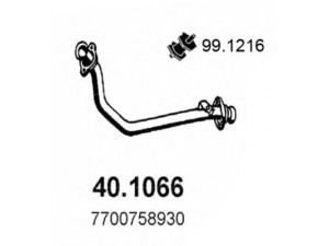 ASSO 40.1066 išleidimo kolektorius 
 Išmetimo sistema -> Išmetimo vamzdžiai
7700758930