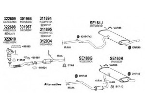 KLARIUS 790403U išmetimo sistema 
 Išmetimo sistema -> Išmetimo sistema, visa