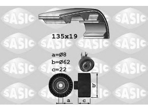 SASIC 1756071 paskirstymo diržo komplektas 
 Techninės priežiūros dalys -> Papildomas remontas
030198119B, 030198119B