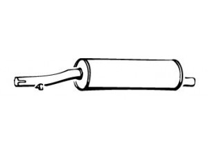 WALKER 01489 vidurinis duslintuvas 
 Išmetimo sistema -> Duslintuvas
ZF05923549, ZF07654355, ZF07654356