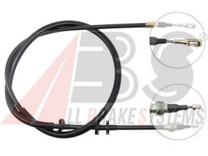 A.B.S. K10066 trosas, stovėjimo stabdys 
 Stabdžių sistema -> Valdymo svirtys/trosai
443.609.721C, 443.609.721C