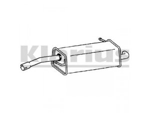 KLARIUS 220838 galinis duslintuvas 
 Išmetimo sistema -> Duslintuvas
1140460, 1151164, 1206426, 1317006