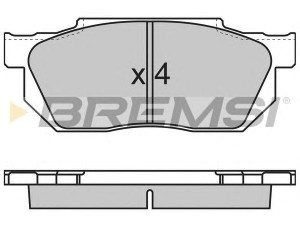 BREMSI BP2501 stabdžių trinkelių rinkinys, diskinis stabdys 
 Techninės priežiūros dalys -> Papildomas remontas
064A5SB0670, 43153SB2601, 45022SA5010