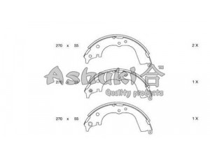 ASHUKI 1050-5602 stabdžių trinkelių komplektas 
 Techninės priežiūros dalys -> Papildomas remontas
V91187039, 04495-26180, 04495-26210