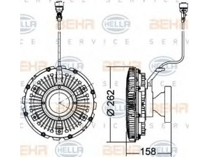 HELLA 8MV 376 791-571 sankaba, radiatoriaus ventiliatorius
3543R7274001