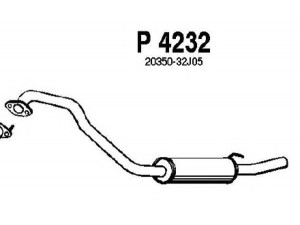 FENNO P4232 galinis duslintuvas 
 Išmetimo sistema -> Duslintuvas
20350-32J00, 20350-32J05, 20350-32J25