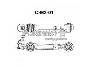 ASHUKI C863-01 vikšro valdymo svirtis 
 Ašies montavimas/vairavimo mechanizmas/ratai -> Valdymo svirtis/pasukamosios svirties sujungimas -> Vairo trauklės (valdymo svirtis, išilginis balansyras, diago
210383/ABS, 32-16 050 0023/MEYLE