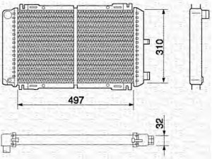 MAGNETI MARELLI 350213460000 radiatorius, variklio aušinimas 
 Aušinimo sistema -> Radiatorius/alyvos aušintuvas -> Radiatorius/dalys
1637010AT, 6122298, 6154176, 6160667