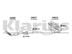 KLARIUS 931252U išmetimo sistema