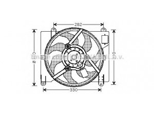 AVA QUALITY COOLING FT7504 ventiliatorius, radiatoriaus 
 Aušinimo sistema -> Oro aušinimas
46465018, 46465018