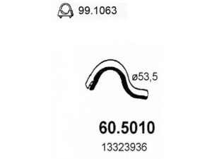 ASSO 60.5010 išleidimo kolektorius 
 Išmetimo sistema -> Išmetimo vamzdžiai
1332393, 13323936, 1378535, 9155409