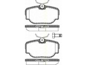 TRISCAN 8110 17015 stabdžių trinkelių rinkinys, diskinis stabdys 
 Techninės priežiūros dalys -> Papildomas remontas
SFP100470, SFP100490, SFP500130