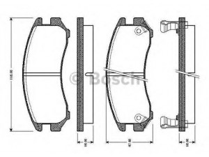 BOSCH 0 986 TB2 566 stabdžių trinkelių rinkinys, diskinis stabdys 
 Techninės priežiūros dalys -> Papildomas remontas
41060 58A86