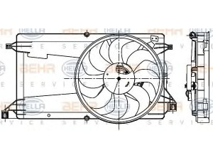 HELLA 8EW 351 003-211 ventiliatorius, radiatoriaus
5M5H8C607AA, 5M5H8C607AD