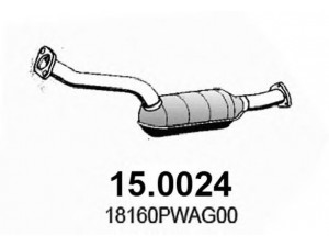 ASSO 15.0024 katalizatoriaus keitiklis 
 Išmetimo sistema -> Katalizatoriaus keitiklis
18160PWAG00