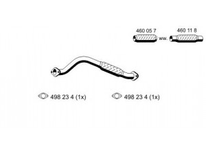 ERNST 341509 išleidimo kolektorius 
 Išmetimo sistema -> Išmetimo vamzdžiai
1 072 583, 1 459 672
