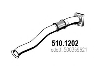 ASSO 510.1202 išleidimo kolektorius 
 Išmetimo sistema -> Išmetimo vamzdžiai
500369621