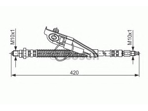 BOSCH 1 987 476 817 stabdžių žarnelė 
 Stabdžių sistema -> Stabdžių žarnelės
1021841, 1066801, 1109679, 96FB 2078 CG