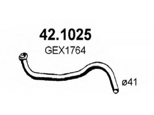 ASSO 42.1025 išleidimo kolektorius 
 Išmetimo sistema -> Išmetimo vamzdžiai
GEX1559, GEX1764, NRC4220