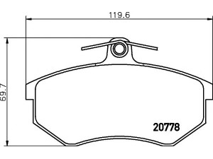 TEXTAR 2077802 stabdžių trinkelių rinkinys, diskinis stabdys 
 Techninės priežiūros dalys -> Papildomas remontas
431698151G, 440615116A, 440698151A