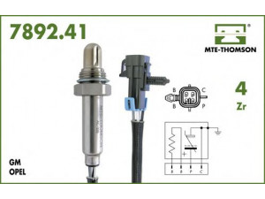 MTE-THOMSON 7892.41.061 lambda jutiklis 
 Variklis -> Variklio elektra
12569391, 855382, 855382