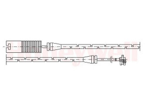 BENDIX 581382 įspėjimo kontaktas, stabdžių trinkelių susidėvėjimas 
 Stabdžių sistema -> Susidėvėjimo indikatorius, stabdžių trinkelės
34351163117, 34351165729