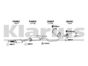 KLARIUS 180446U išmetimo sistema 
 Išmetimo sistema -> Išmetimo sistema, visa