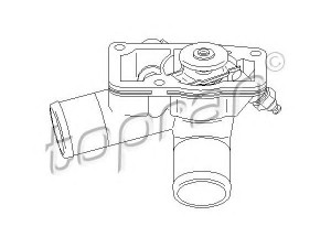 TOPRAN 207 507 termostatas, aušinimo skystis 
 Aušinimo sistema -> Termostatas/tarpiklis -> Thermostat
13 38 009, 13 38 097, 24435781