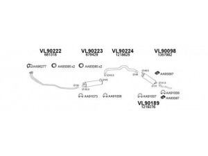 VENEPORTE 900142 išmetimo sistema 
 Išmetimo sistema -> Išmetimo sistema, visa