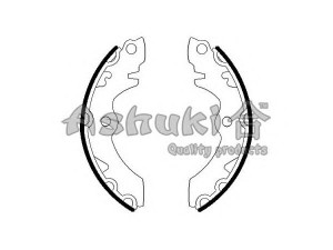 ASHUKI 1050-5008 stabdžių trinkelių komplektas, stovėjimo stabdis 
 Stabdžių sistema -> Rankinis stabdys
52200-60812, 54710-73040, 54710-73040/70