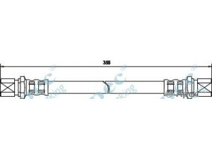 APEC braking HOS3199 stabdžių žarnelė 
 Stabdžių sistema -> Stabdžių žarnelės
1613347, 1613348, 5007396, 6049556