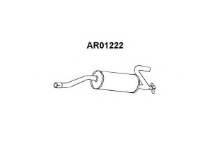 VENEPORTE AR01222 galinis duslintuvas 
 Išmetimo sistema -> Duslintuvas
545665, 548390, 60537532, 60537676