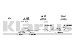 KLARIUS 720228E išmetimo sistema 
 Išmetimo sistema -> Išmetimo sistema, visa