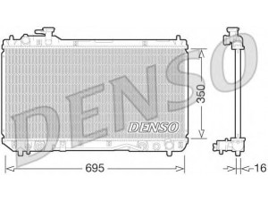 DENSO DRM50061 radiatorius, variklio aušinimas 
 Aušinimo sistema -> Radiatorius/alyvos aušintuvas -> Radiatorius/dalys
164007A480