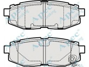 APEC braking PAD1954 stabdžių trinkelių rinkinys, diskinis stabdys 
 Techninės priežiūros dalys -> Papildomas remontas
26696CA000, 26696XA000, 26696XA010