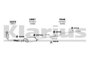 KLARIUS 362061E išmetimo sistema