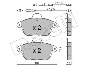 METELLI 22-0184-1 stabdžių trinkelių rinkinys, diskinis stabdys 
 Techninės priežiūros dalys -> Papildomas remontas
4252.95, 95659639, 95659640