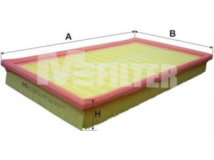 MFILTER K 377 oro filtras 
 Techninės priežiūros dalys -> Techninės priežiūros intervalai
835 614, 835 615, 90 499 582, 90 499 589