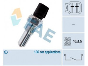 FAE 40591 jungiklis, atbulinės eigos žibintas 
 Elektros įranga -> Šviesų jungikliai/relės/valdymas -> Šviesų jungiklis/svirtis
1435339, 6S6T-15520-AA, 9M5T-15520-AA