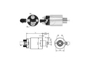 ERA 227479 solenoidinis jungiklis, starteris 
 Elektros įranga -> Starterio sistema -> Solenoidinis jungiklis
M0T83381, M0T84881, M0T84882, M1T79483