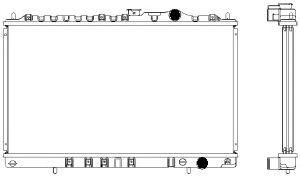 SAKURA  Automotive 1321-0244 radiatorius, variklio aušinimas