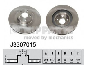 NIPPARTS J3307015 stabdžių diskas 
 Stabdžių sistema -> Diskinis stabdys -> Stabdžių diskas
26300-AE060, 26300-FE040, 26300-SA001