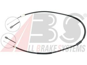 A.B.S. K13367 trosas, stovėjimo stabdys 
 Stabdžių sistema -> Valdymo svirtys/trosai
4745.K6, 9628847180