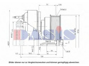 AKS DASIS 851194N magnetinė sankaba, oro kondicionieriaus kompresorius