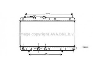 AVA QUALITY COOLING DU2054 radiatorius, variklio aušinimas 
 Aušinimo sistema -> Radiatorius/alyvos aušintuvas -> Radiatorius/dalys
1640087143000, 1640087F41, 1640087F41000